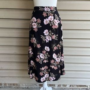 •Torrid• Floral Challis Slit A-Line Midi Skirt - Size 4X